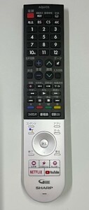 シャープ　４K液晶TV用リモコン　GB306SA　中古 動作良好品 美品　④