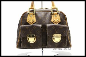 希少美中古■LOUIS VUITTON モノグラム マンハッタンPM レザー ハンドバッグ ルイヴィトン■1010kh3588077