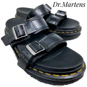 ☆即決・送料無料☆Dr.Marten ドクターマーチン MYLES ストラップサンダル 黒 ブラック 24cm　革靴 サンダル カジュアル 本革 本皮 メンズ