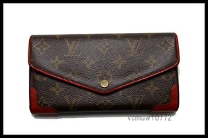 近年モデル希少美中古■LOUIS VUITTON モノグラム ポルトフォイユサラ レザー 2つ折り長財布 ルイヴィトン■1107nc129759