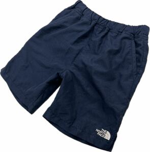 THE NORTH FACE ☆ 子供用 キッズ 140相当 ショートパンツ ハーフパンツ ショーツ ネイビー 春夏 アウトドア 人気 ノースフェイス■Ja7583