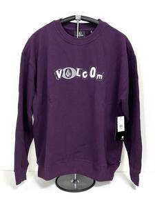 VOLCOM ボルコム A4632210MUL① メンズ Mサイズ トレーナー バックプリント 大きめで厚めのスウェット 紫色 ヴォルコム 新品 即決 送料無料