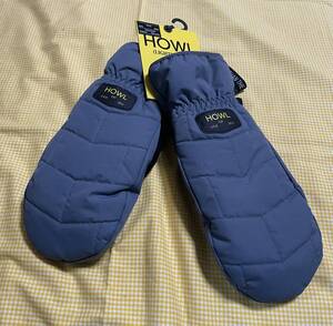 【在庫処分・即決】新品・未使用 HOWL DAILY MITT BLUE GREY Mサイズ暖かく防水通気性OK ハウルミトン ブルーグレー47%OFF激安