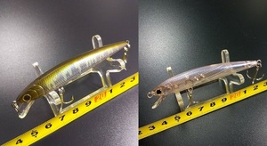 廃番色 ラッキークラフト フラッシュミノー80SP USED 2個セット トラウト等にも LOT OF 2 DISCONTINUED COLOR LUCKYCRAFT FLASH MINNOW