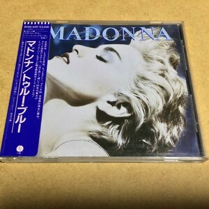 【シール帯/SANYOプレス】マドンナ／トゥルー・ブルー (Madonna)　32XD-449 アンケートハガキ付き