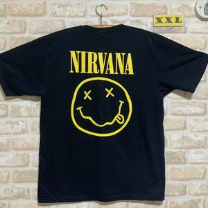 ニルバーナ ニルヴァーナ Tシャツ　XXLサイズ　ニコちゃん　ロックバンド 半袖 NIRVANA