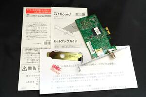 【 中古 】 PIXELA Xit Board XIT-BRD110W 3波対応ダブルチューナーカード PCIe接続 地上デジタル、BS 110度。CSデジタル ピクセラ