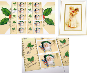 イギリス 購入 CHRISTMAS 2000 1ST 切手 & クリスマス カード/ ROYAL MAIL STAMPS/ 英国 限定/ LONDON/ サンタクロース/GB/ ロイヤルメール