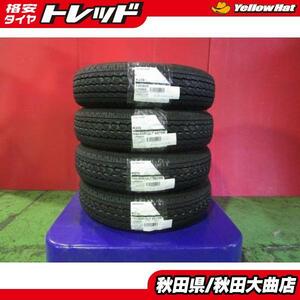 送料無料 新品4本セット! ブリヂストン K370 145/80R12 LT 80/78N 24年製造 新品 4本セット N VAN ハイゼット エブリイ 軽トラ 等に