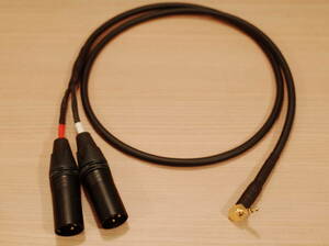 ★MOGAMI 2549 XLR2オス-L型ステレオミニプラグ3.5mm 変換ケーブル 1m Yケーブル 金メッキ OYAIDE P-3.5GL NC3MXX-B ブランド-長さ変更可★