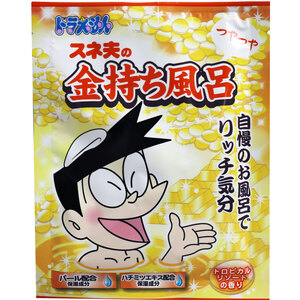 【まとめ買う】ドラえもんバスパウダー スネ夫のつやつや金持ち風呂 トロピカルリゾートの香り 40g×6個セット