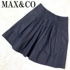 MAX&CO マックスアンドコー デニムフレアスカート 濃色 38 B5912