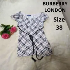 【定番☆BURBERRY LONDON】ノバチェック　紐付きカットソー　38