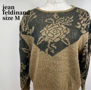 jeanfeldinand ジーンフェルディナンド ニット ブラウン sizeM フッション おしゃれ 古着