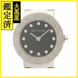 BVLGARI ブルガリ ブルガリ・ブルガリ BB23S SS ブラック12P ダイヤ クォーツ レディース 【460】2148103666322