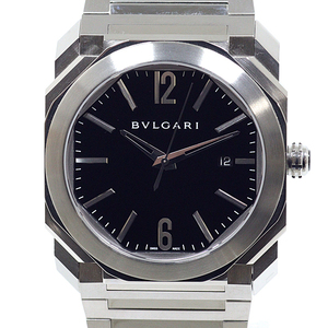 ブルガリ BVLGARI メンズ腕時計 オクト BGO41S ブラック文字盤 SS 自動巻き【中古】