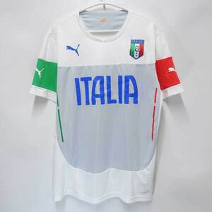 【中古】プーマ サッカー イタリア代表 2014 FIGC 半袖 トレーニングTシャツ UKサイズL ナショナルチームウェア 744257 メンズ PUMA