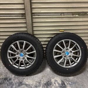 新品スタッドレスタイヤ 195/65R15 91Q NorthTrek N3i AUTOBACS LEBEN BL1 15×6J +43 5H PCD114.3 2本セット