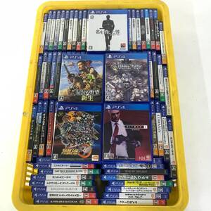 【中古・ジャンク品】PS4ソフトセット ヒットマン２ 名を消した男 ３D 信長の野望・新生 ユニコーンオーバーロード【要年齢確認】°°