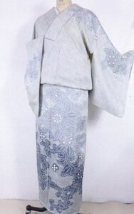 2556■ 美品 暈し絞り染め 花唐草模様 訪問着 ■ひまわり