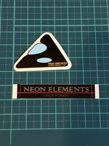 ステッカー NEON ELEMENTS　①　スノーボードウェアー