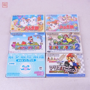 動作保証品 GBA ゲームボーイアドバンス スーパーマリオ/マリオカート/ 等 任天堂関連 まとめて 6本セット 箱説付 ダブりなし【10