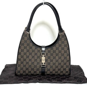 GUCCI グッチ ジャッキー ハンドバッグ GG キャンバス HB04110