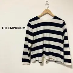 THE EMPORiUM トップス M バックリボン付き レース ガーリー