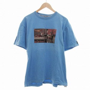 ローリングクレイドル ロリクレ Rolling Cradle DISNEY PIXAR TOY STORY Tシャツ カットソー プリント 半袖 XL 青 ブルー /RO