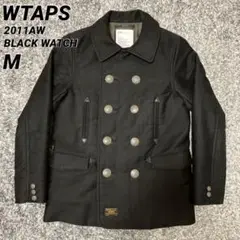 WTAPS BLACK WATCH ブラックウォッチ　ピーコート　ブラック　M