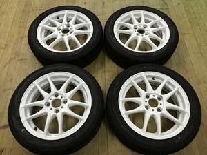 WORK EMOTION KIWAMI 極み ヨコハマ RV03 165/55R15 5J+45 PCD100-4穴 4本 中古 タント ムーブ ワゴンR N-BOX