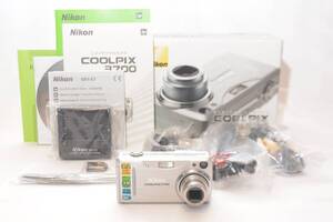 ★新品級★ ニコン Nikon COOLPIX 3700 シルバー 元箱、付属品多数 LL2298#Z1450