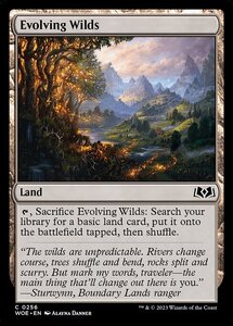 MTG ■土地/英語版■ 《進化する未開地/Evolving Wilds》★FOIL★エルドレインの森 WOE