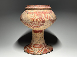 【瑞】タイ古陶磁　バンチェン土器　彩文土器 彩陶壺