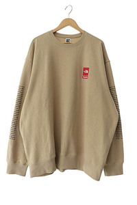 シュプリーム SUPREME ×THE NORTH FACE ノースフェイス 24SS Graphic Crewneck Sweatshirt ロゴ スウェット トレーナー NT02411I XXL ベー