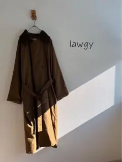 lawgy collar arrange trench coat K40