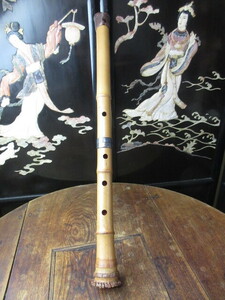 【 尺八 / 在銘：林山 】和楽器 / 長さ約62ｃｍ