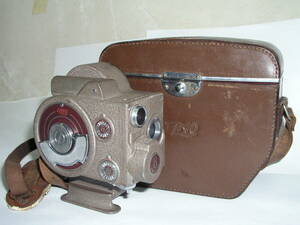 6355● CINE ELMO 8-A、エルモ ダブル８ 撮影機、1955年発売 動作しています ●