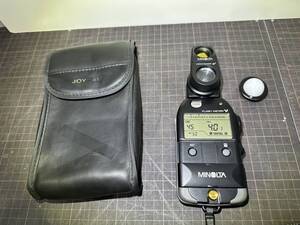 通電OK MINOLTA ミノルタ FLASH METER V VIEWFIDER 5° フラッシュメーター 露出計 カメラ アクセサリー ケース付 D