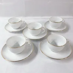 ノリタケ Noritake  ゴールドライン カップ＆ソーサー 5客セット