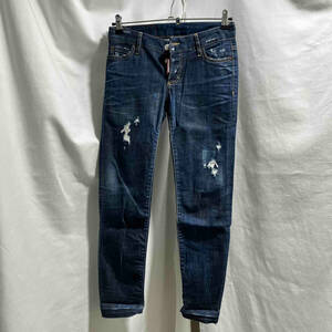 DSQUARED2 JEANS JENNIFER CROPPED JEAN デニムジーンズ 34サイズ ディースクエアード