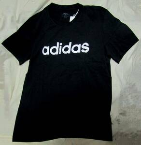 新品adidas Tシャツ　　黒　　ロゴ横A　　Lサイズ