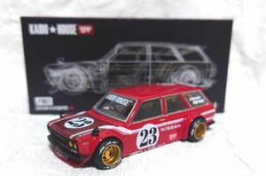 MINI-GT KAIDO HOUSE ダットサン DATSUN STREET 510 ワゴン カーボンファイバー ミニGT CHASE CAR チェイス KHMG063