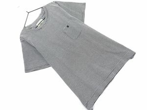 ネコポスOK BEAMS BOY ビームスボーイ ボーダー カットソー size3/白ｘ黒 ■◆ ☆ egb0 レディース