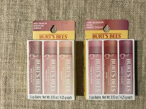 バーツビーズburt`s beesティンテットリップバームスティック 2箱セット合計6種類　新品　未使用