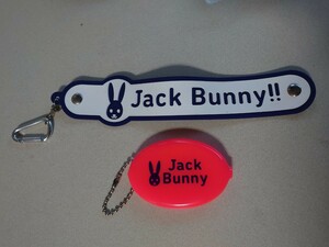 未使用品☆JACK BUNNY by Pearly gates ジャックバニー タオルフォルダー+コインケース☆