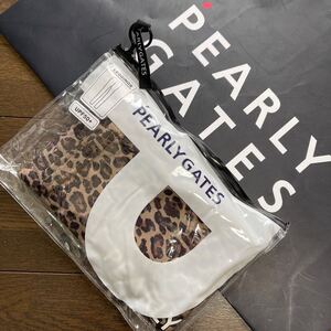 送料無料PEARLY GATESパーリーゲイツWOMENS秋冬モデル裏微起毛10分丈レギンス弾力性STRETCH紫外線UPF50+クリアポーチ付leopard(大特価)新品