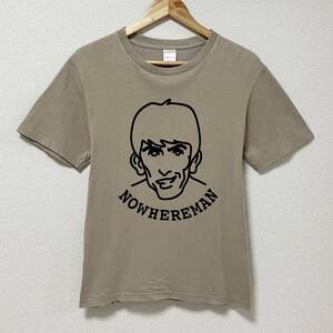 初期 本人期 NumberNine NOWHEREMAN ジョージハリスン Tシャツ ベージュ 3サイズ ナンバーナイン 半袖 Tee VINTAGE archive 4090049