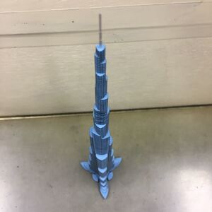 Burj Khalifa ペーパーモデル(1/2000、青)