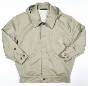 ヴィンテージ良品「VALENTINO GARAVANI」“C0806” Vウール100% フーディー ジャケット Khaki SIZE:46/M-L相当 イタリア製